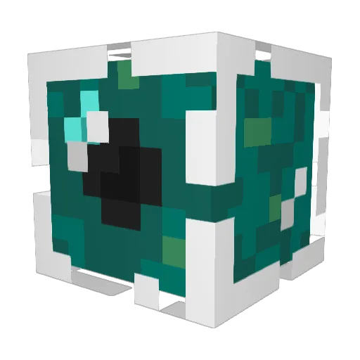_jcc Minecraft avatar head, 3D render