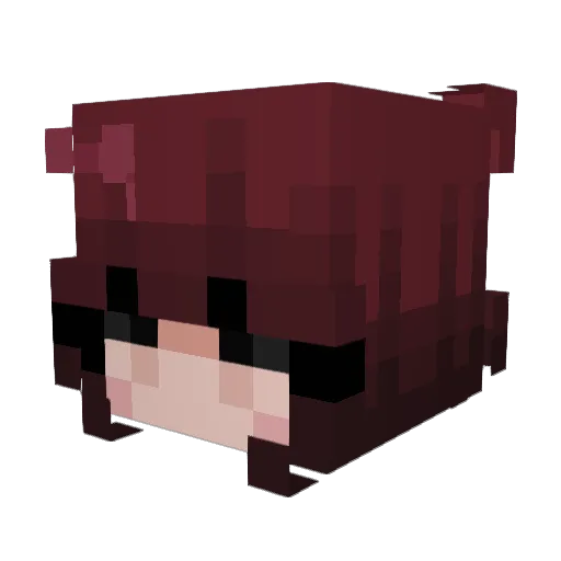 _jebbi_ Minecraft avatar head, 3D render