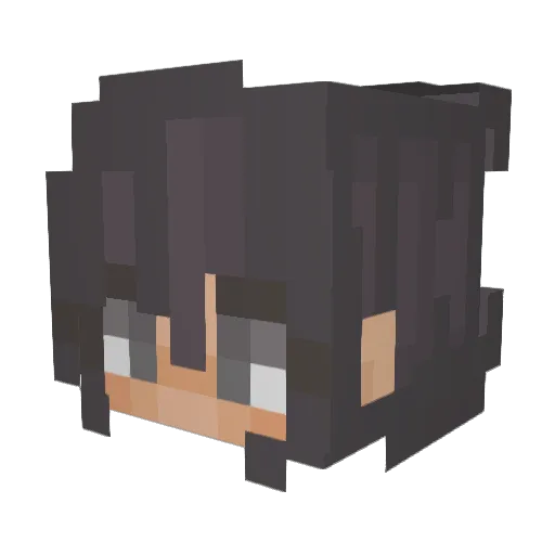 _jells Minecraft avatar head, 3D render