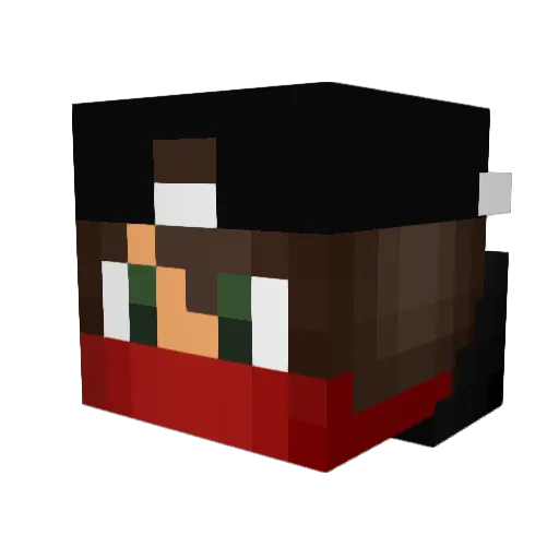 _jendrulka_ Minecraft avatar head, 3D render