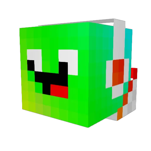_jernie_ Minecraft avatar head, 3D render