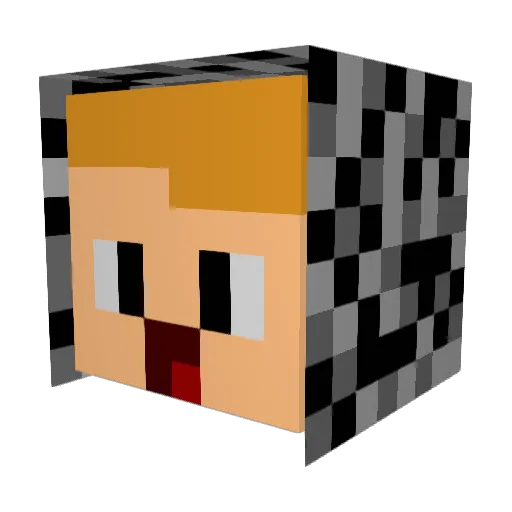 _jerry_202 Minecraft avatar head, 3D render