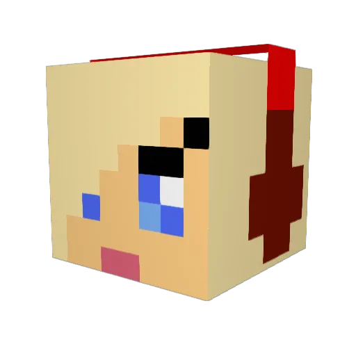 _jesty Minecraft avatar head, 3D render