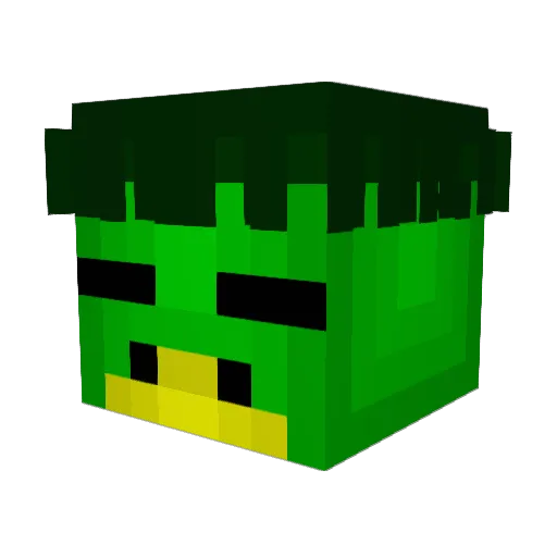 _jman937_ Minecraft avatar head, 3D render