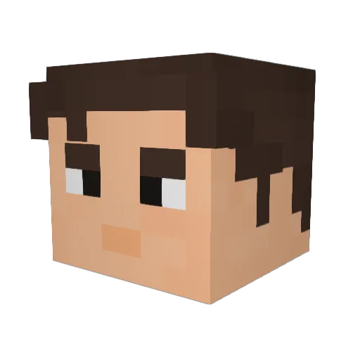 _joe_biden Minecraft avatar head, 3D render
