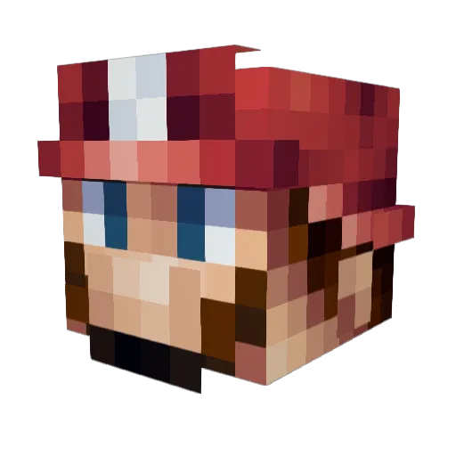 _juhiis_ Minecraft avatar head, 3D render