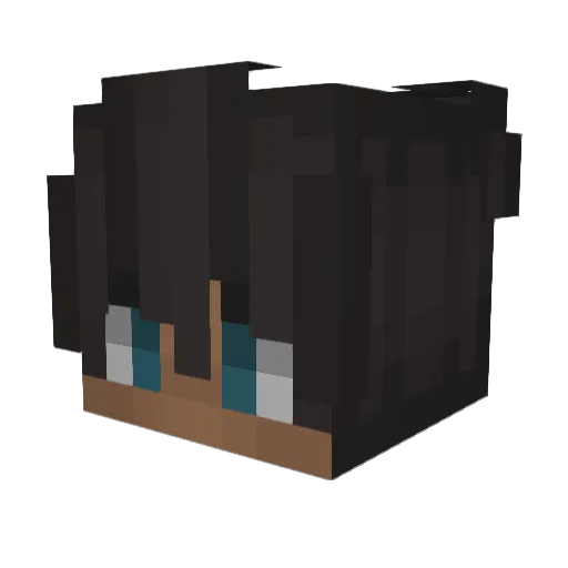 _juliqn Minecraft avatar head, 3D render