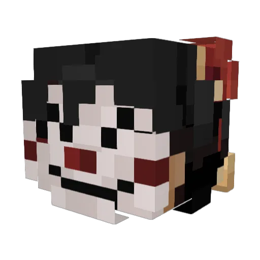 _justJaden Minecraft avatar head, 3D render