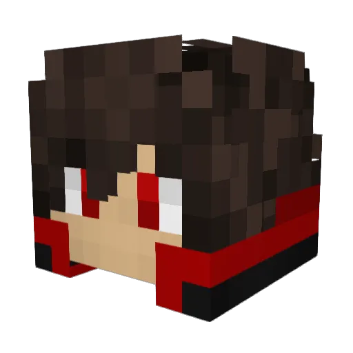 _justSashok_ Minecraft avatar head, 3D render