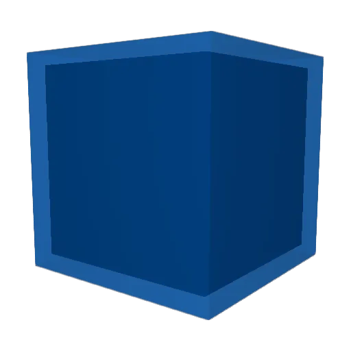 _just_a_blue_guy Minecraft avatar head, 3D render