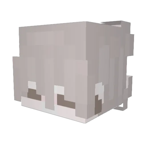 _just_a_gamer Minecraft avatar head, 3D render