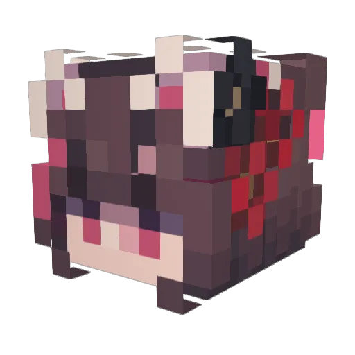 _justus_12 Minecraft avatar head, 3D render