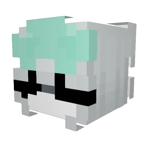 _jvltx Minecraft avatar head, 3D render