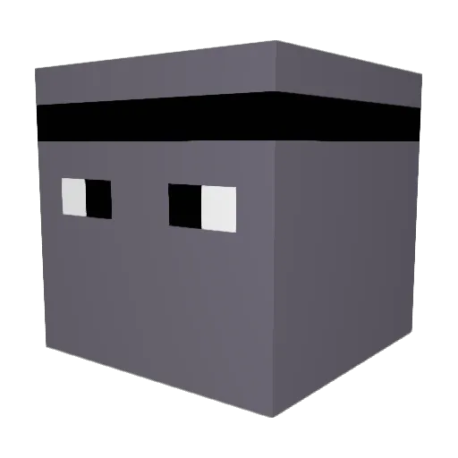 _jvq Minecraft avatar head, 3D render