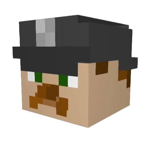 _jx8 Minecraft avatar head, 3D render