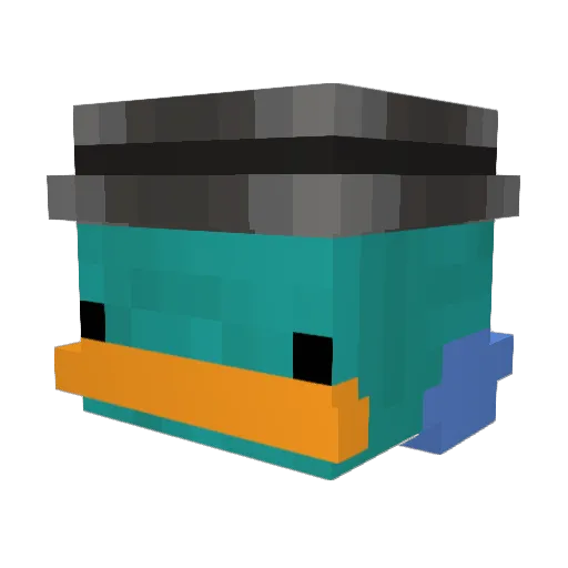 _k4z Minecraft avatar head, 3D render