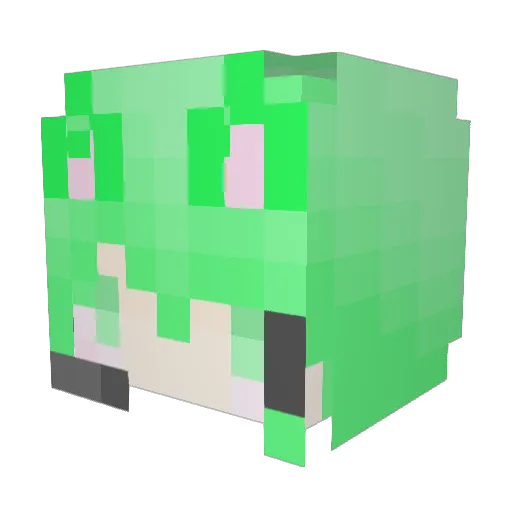 _kaikun_ Minecraft avatar head, 3D render
