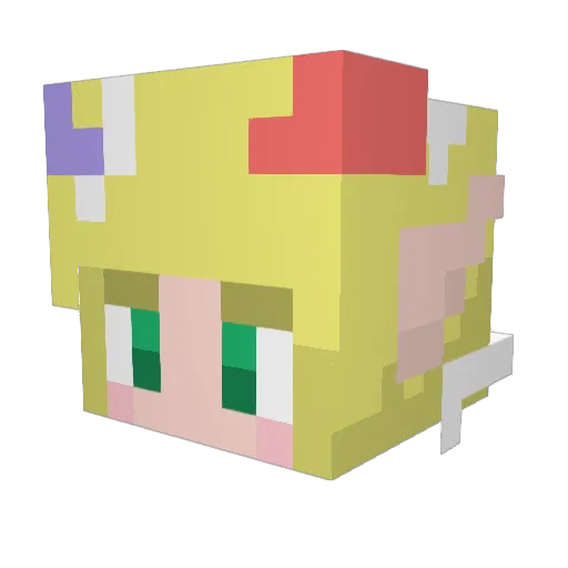 _kamaitachi_ Minecraft avatar head, 3D render