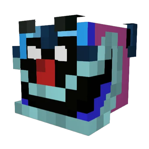 _kanaru_ Minecraft avatar head, 3D render