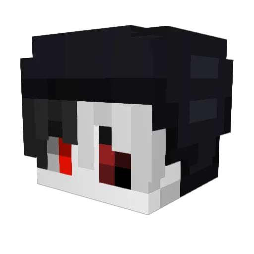 _kani__ Minecraft avatar head, 3D render
