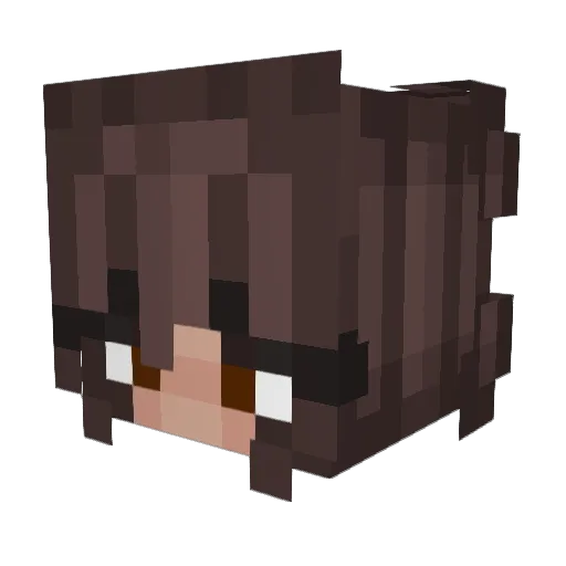 _kapach Minecraft avatar head, 3D render