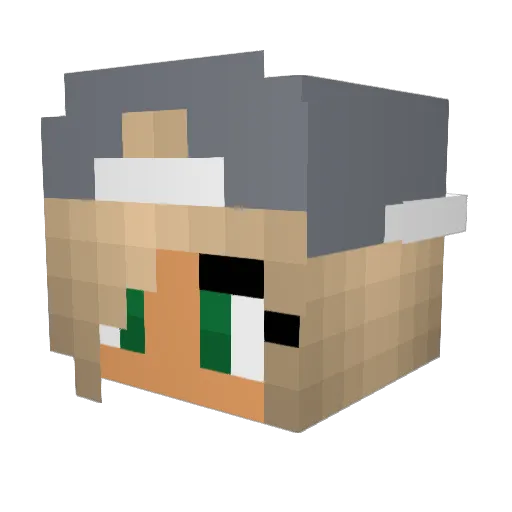 _katie_47 Minecraft avatar head, 3D render