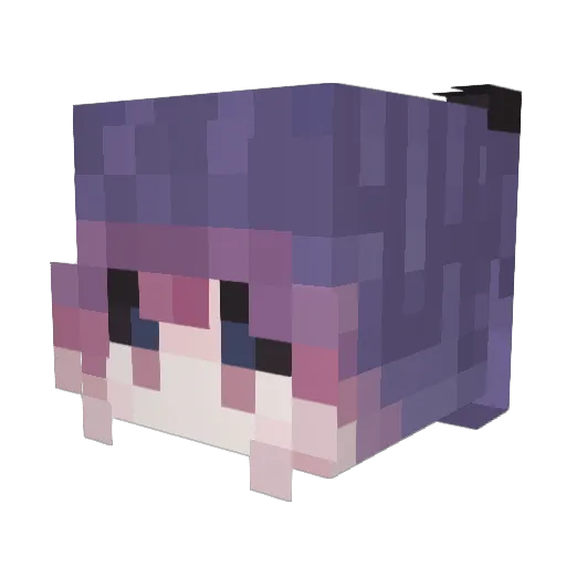 _kawbeem Minecraft avatar head, 3D render