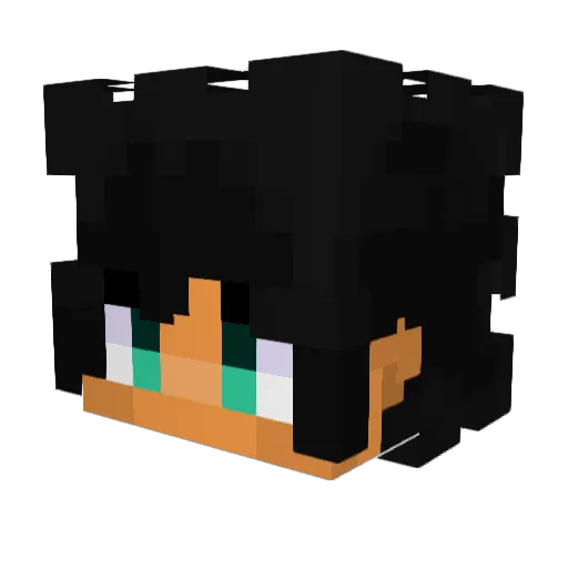 _kawl Minecraft avatar head, 3D render