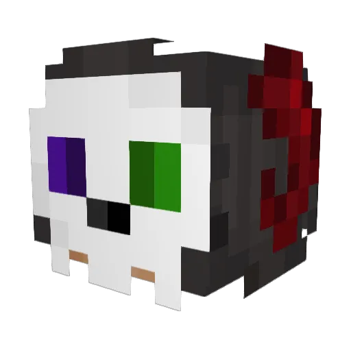 _kayde_ Minecraft avatar head, 3D render