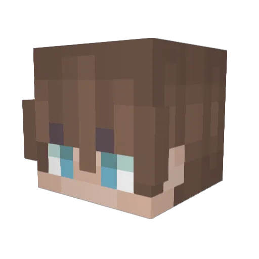 _kazmo Minecraft avatar head, 3D render