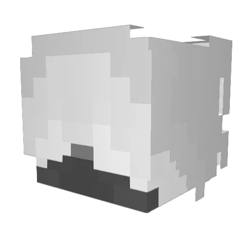 _kefi_r Minecraft avatar head, 3D render