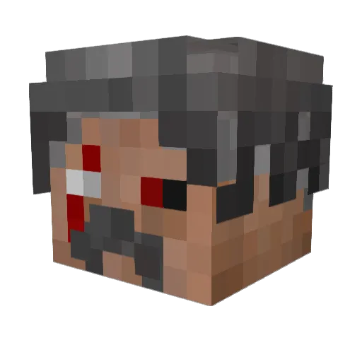 _killendr_ Minecraft avatar head, 3D render