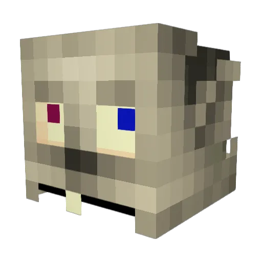 _kilo_ Minecraft avatar head, 3D render
