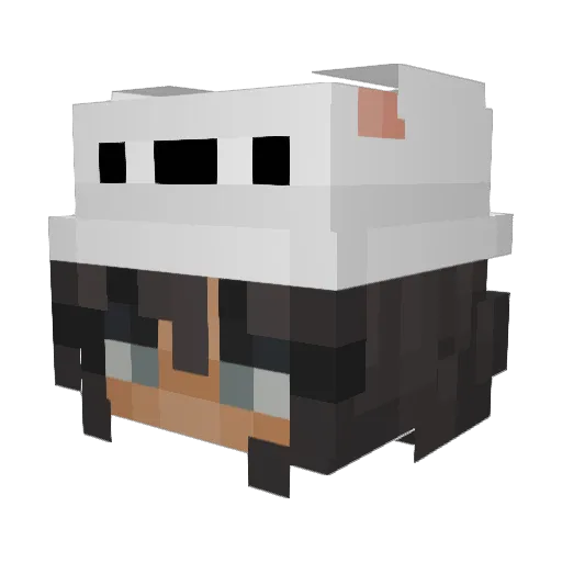 _kindacute_ Minecraft avatar head, 3D render