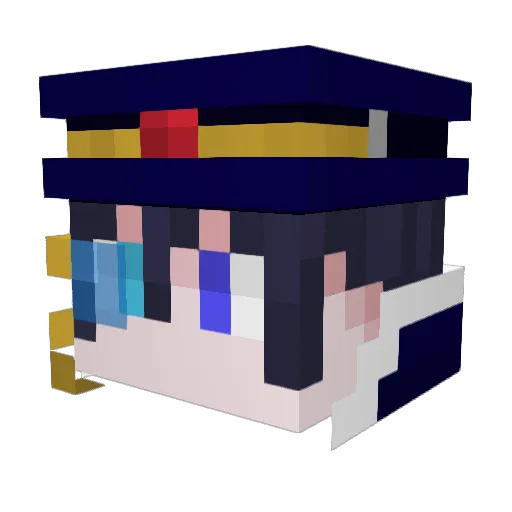 _king_zy_ Minecraft avatar head, 3D render