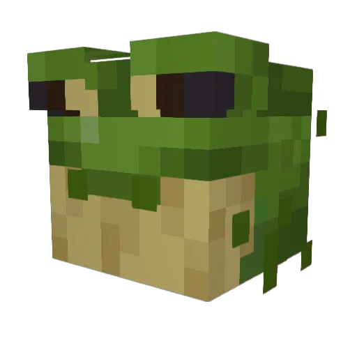 _kinori Minecraft avatar head, 3D render