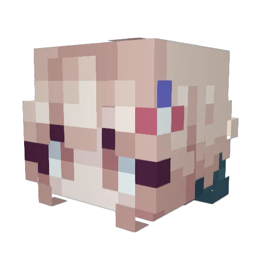 _kirbyyy Minecraft avatar head, 3D render
