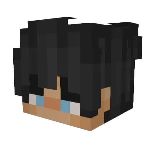 _kirlia Minecraft avatar head, 3D render