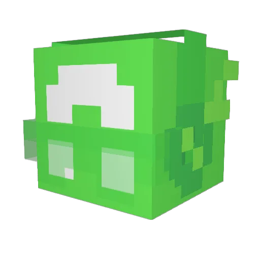 _kitee Minecraft avatar head, 3D render