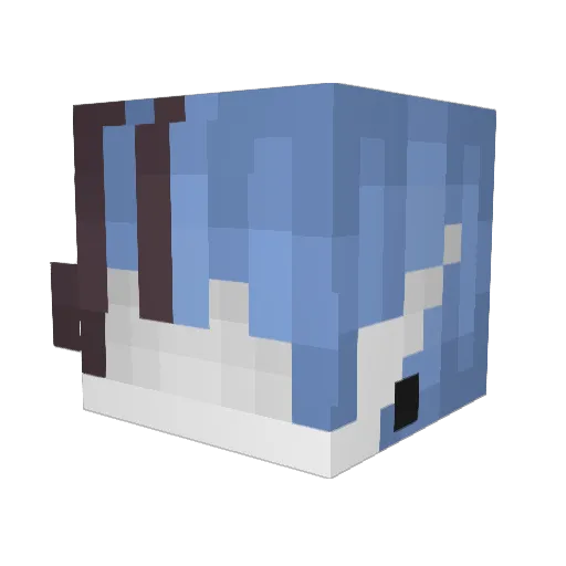 _kkms Minecraft avatar head, 3D render