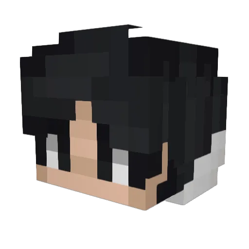 _klack_ Minecraft avatar head, 3D render