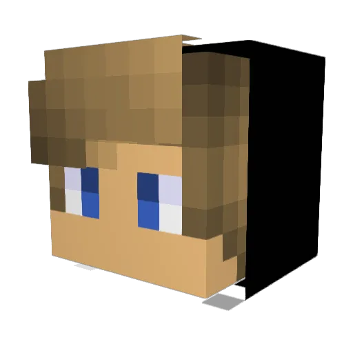 _konkurrenz Minecraft avatar head, 3D render