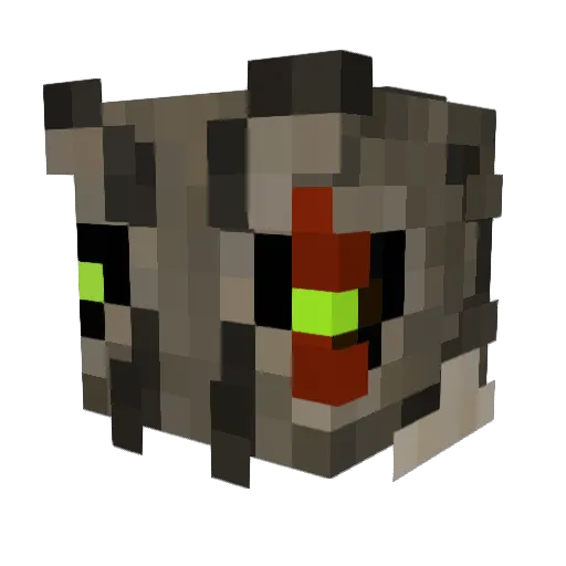 _krian_ Minecraft avatar head, 3D render