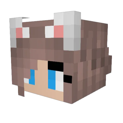 _krinaaaa_ Minecraft avatar head, 3D render