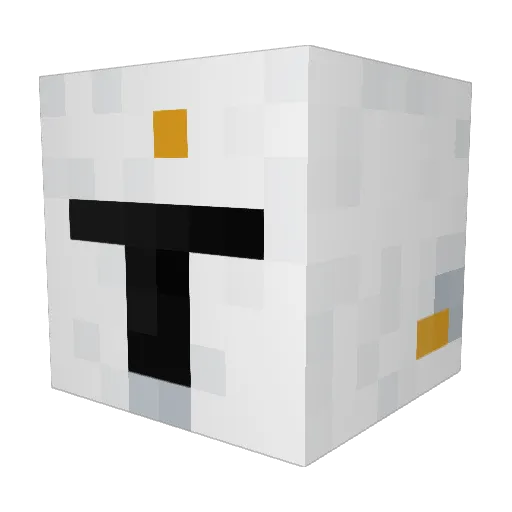 _kron__ Minecraft avatar head, 3D render