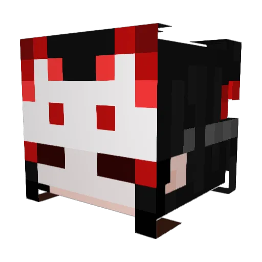 _kryy Minecraft avatar head, 3D render