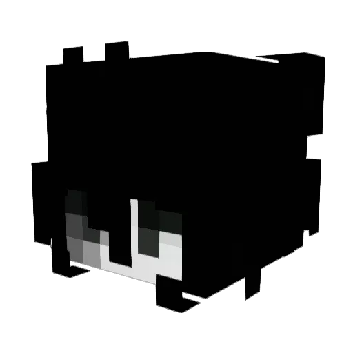 _kuja Minecraft avatar head, 3D render