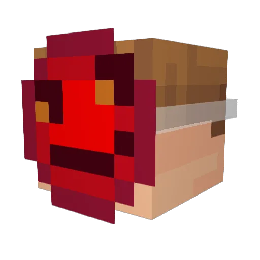 _kupioxa1337_ Minecraft avatar head, 3D render