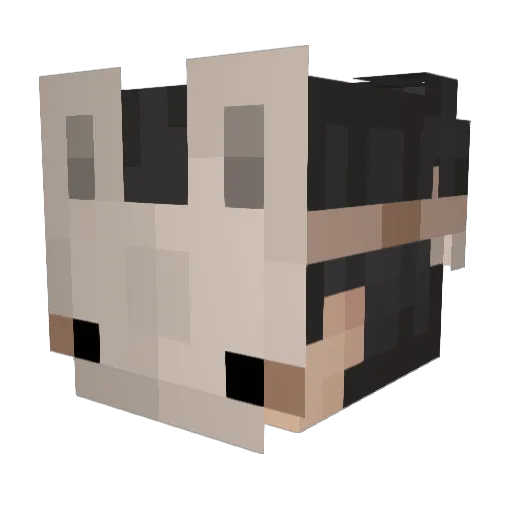 _kurol Minecraft avatar head, 3D render