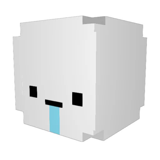 _kwonty Minecraft avatar head, 3D render